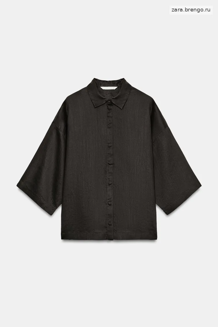 Рубашка свободного кроя коллекции zara woman