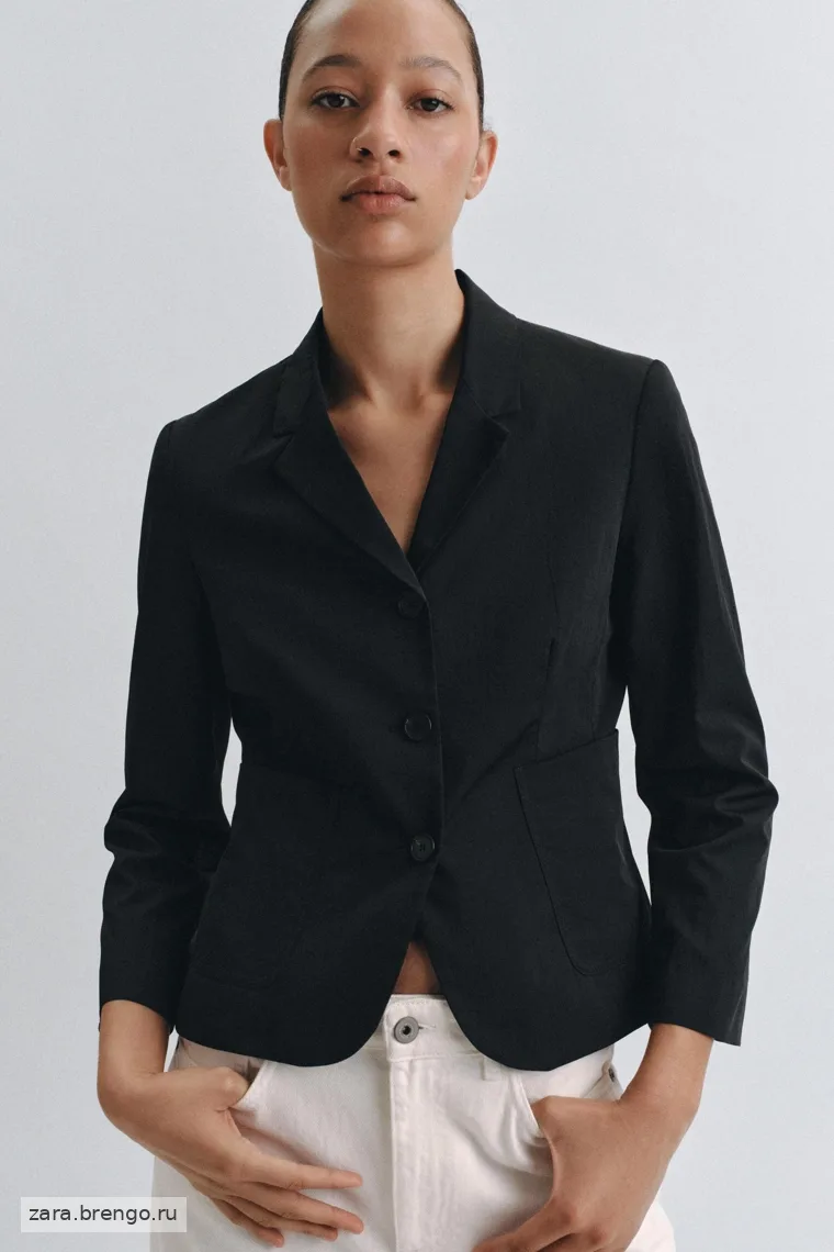 Пиджак с карманами из коллекции zara woman