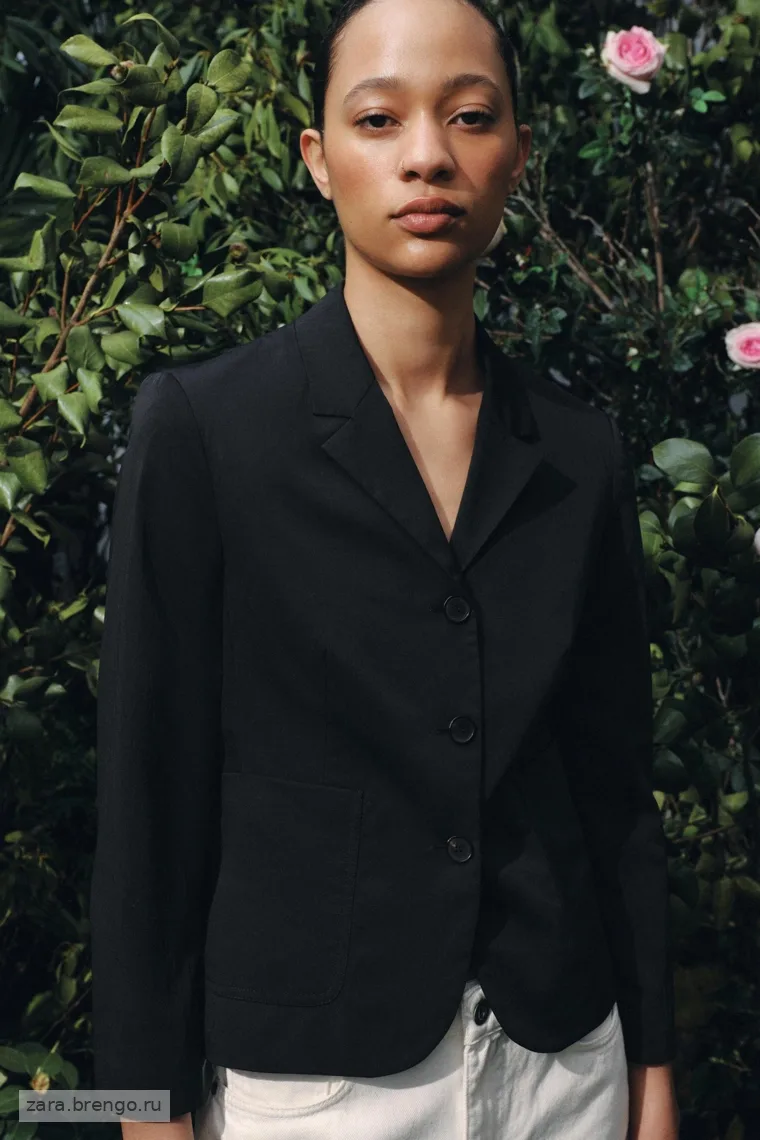 Пиджак с карманами из коллекции zara woman