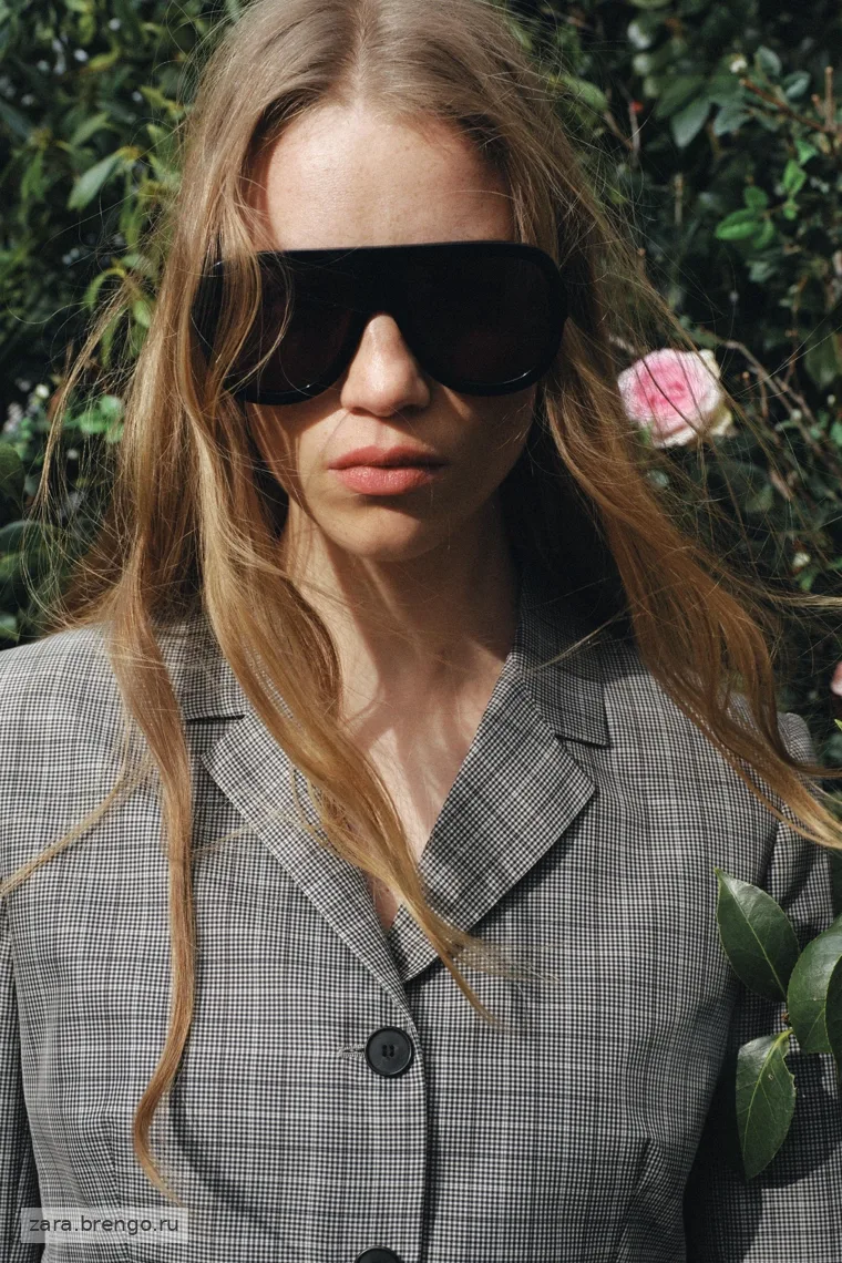 Шерстяной жакет Zara «ZW» check