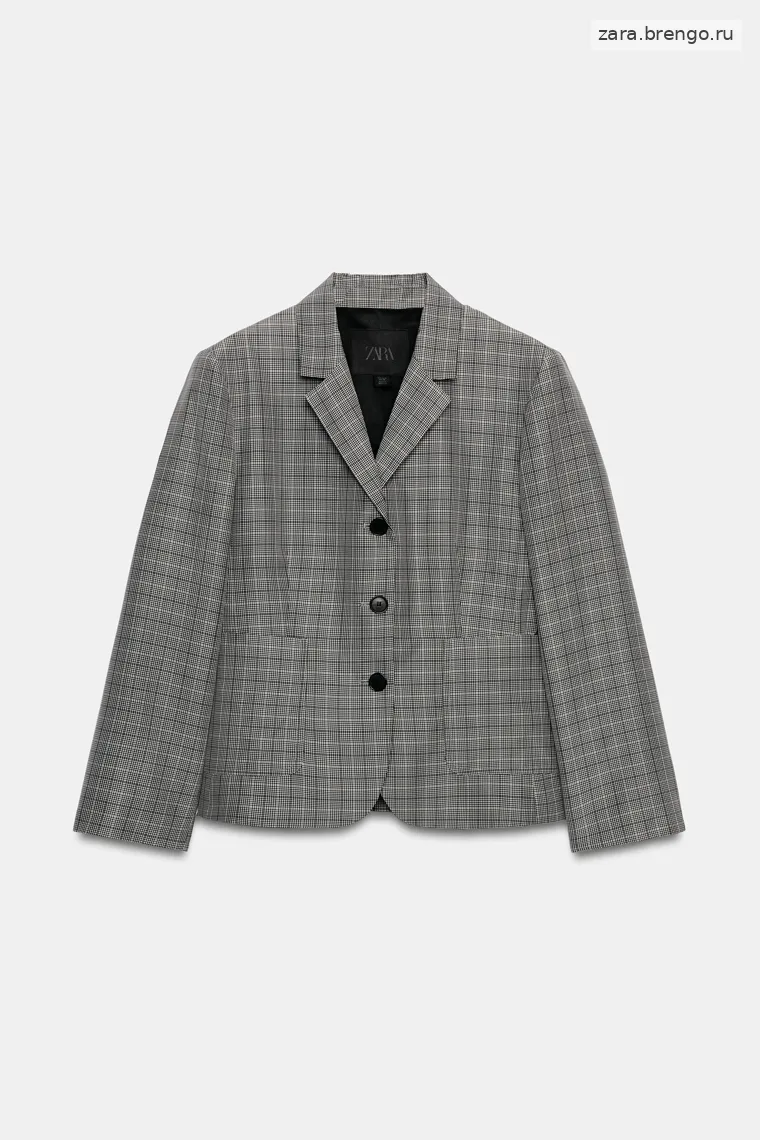 Шерстяной жакет Zara «ZW» check
