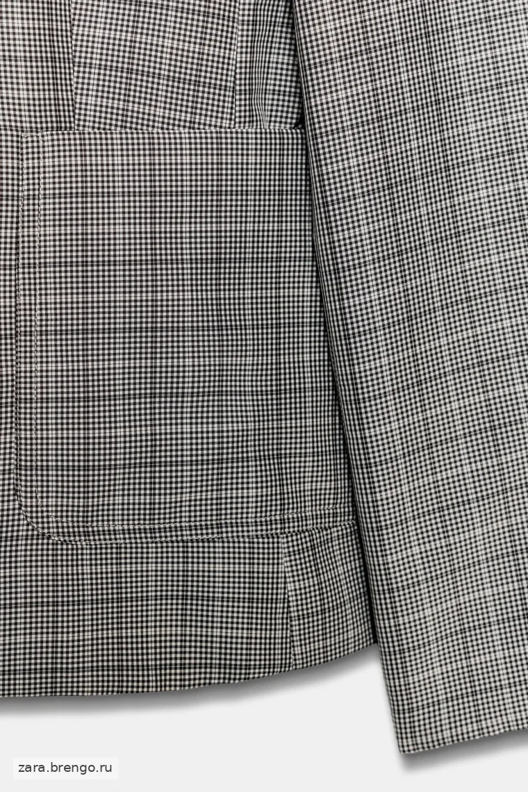 Шерстяной жакет Zara «ZW» check