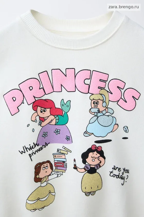 ТОЛСТОВКА С ПРИНТОМ PRINCESAS © DISNEY