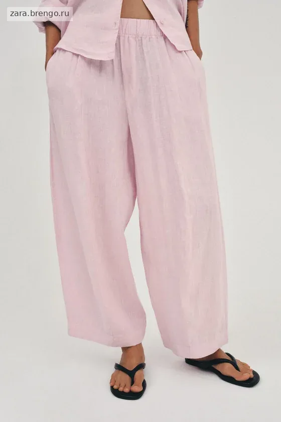 БРЮКИ  ИЗ ЛЬНА — коллекция Zara «ZW»