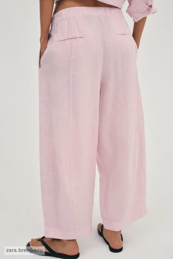 БРЮКИ  ИЗ ЛЬНА — коллекция Zara «ZW»