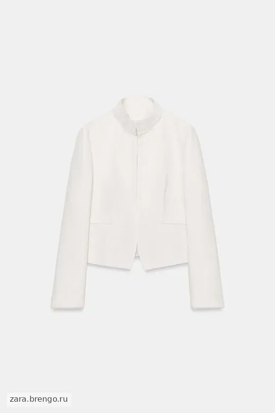 ПРИТАЛЕННЫЙ КОМБИНИРОВАННЫЙ БЛЕЙЗЕР коллекция Zara «ZW»