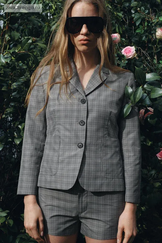 ШОРТЫ В КЛЕТКУ — коллекция Zara «ZW»