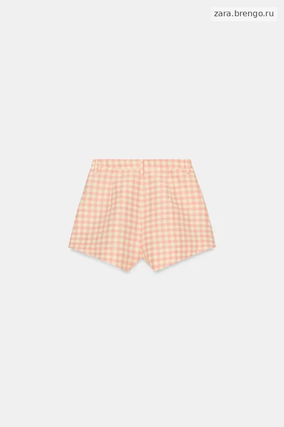 ШОРТЫ В КЛЕТКУ ВИШИ — коллекция Zara «ZW»
