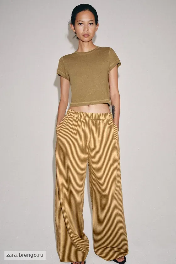 БРЮКИ  В ПОЛОСКУ — коллекция Zara «ZW»