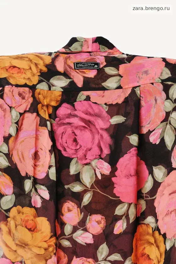 Блузка с цветочными кокетками willy chavarria x zara