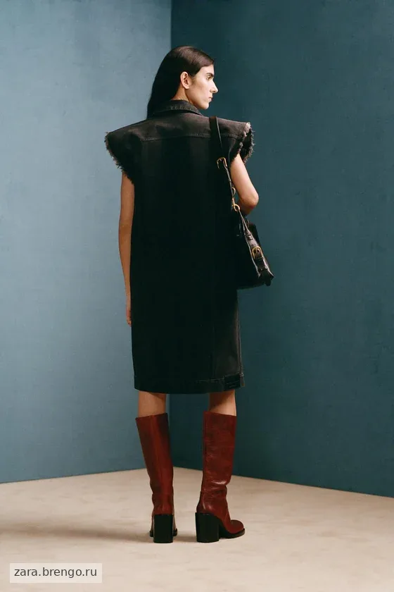 Джинсовое платье без рукавов willy chavarria x zara