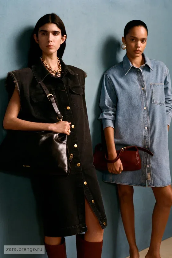 Джинсовое платье без рукавов willy chavarria x zara