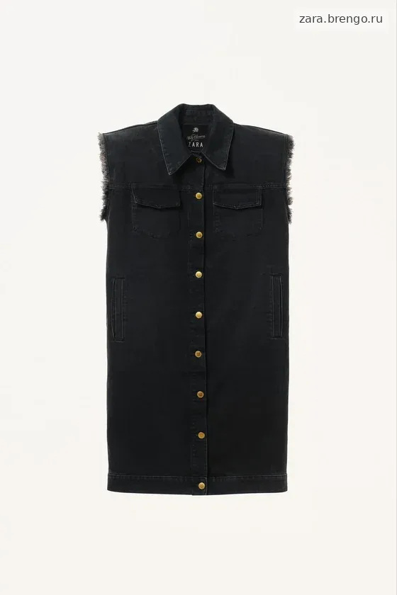 Джинсовое платье без рукавов willy chavarria x zara