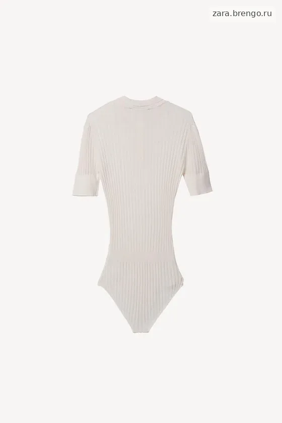 Боди из тонкого ребристого трикотажа willy chavarria x zara