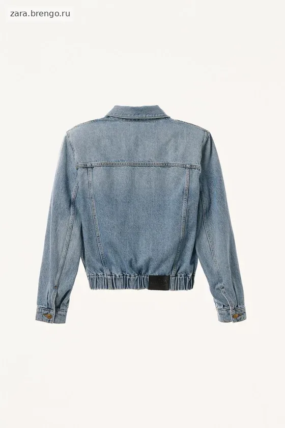 Джинсовая куртка с наплечными подушечками willy chavarria x zara