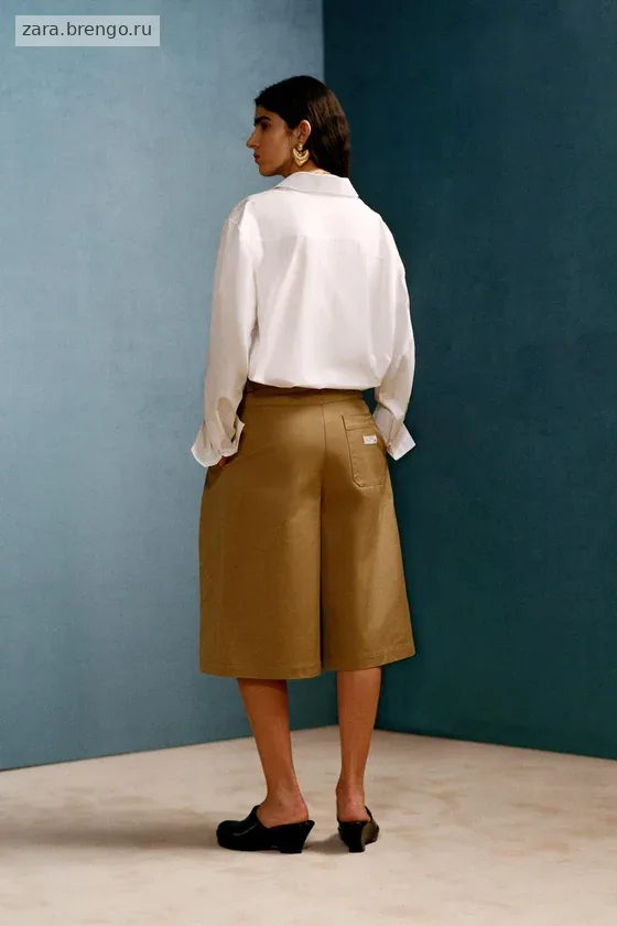 Длинные бермуды с линиями искривления willy chavarria x zara