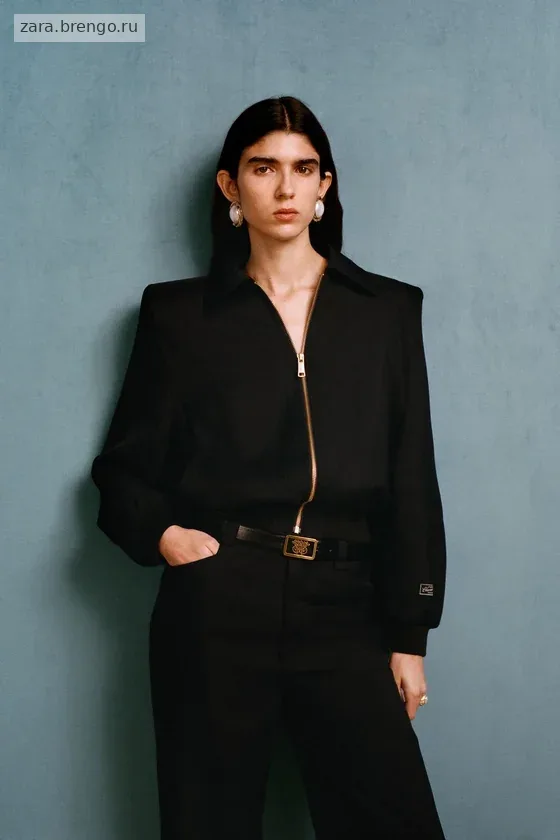 Бомбер с уплотненными плечами willy chavarria x zara