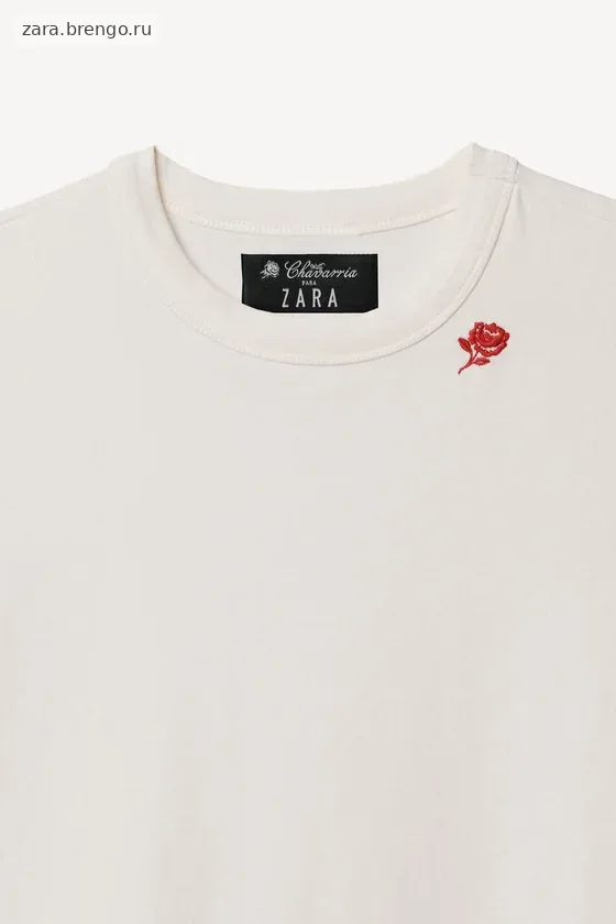 Боди с короткими рукавами и вышивкой willy chavarria x zara