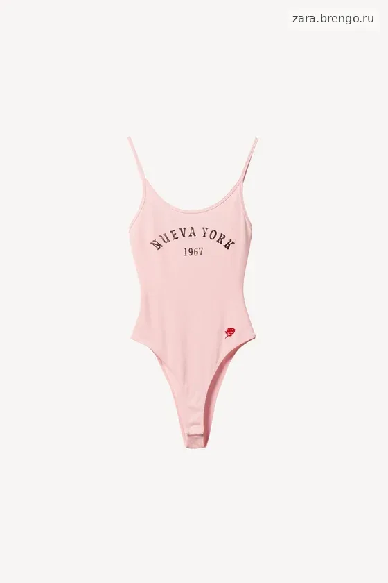 Боди willy chavarria x zara с надписью спереди