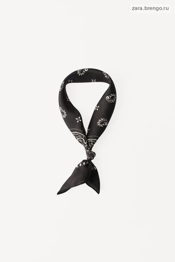 Платок с пейсли из 100% шелка willy chavarria x zara