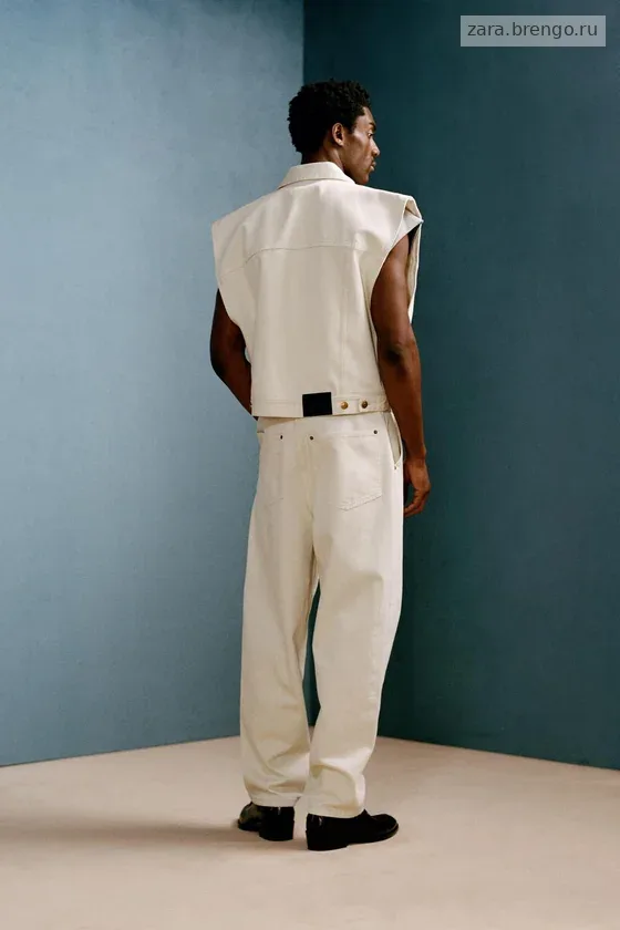Джинсовый жилет прямого кроя willy chavarria x zara