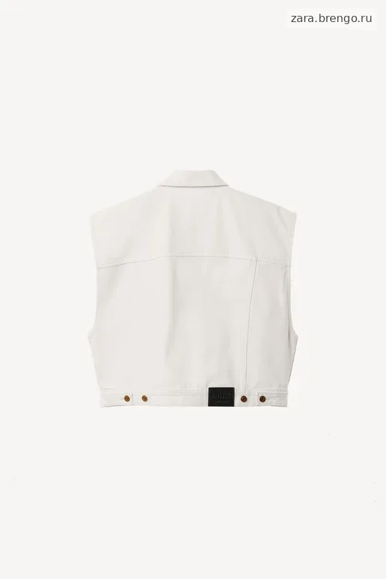 Джинсовый жилет прямого кроя willy chavarria x zara
