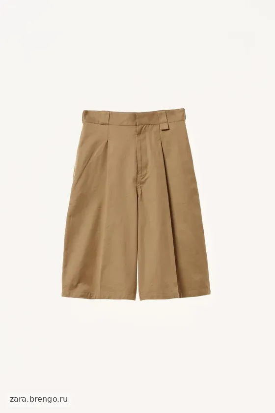Широкие плиссированные бермуды willy chavarria x zara