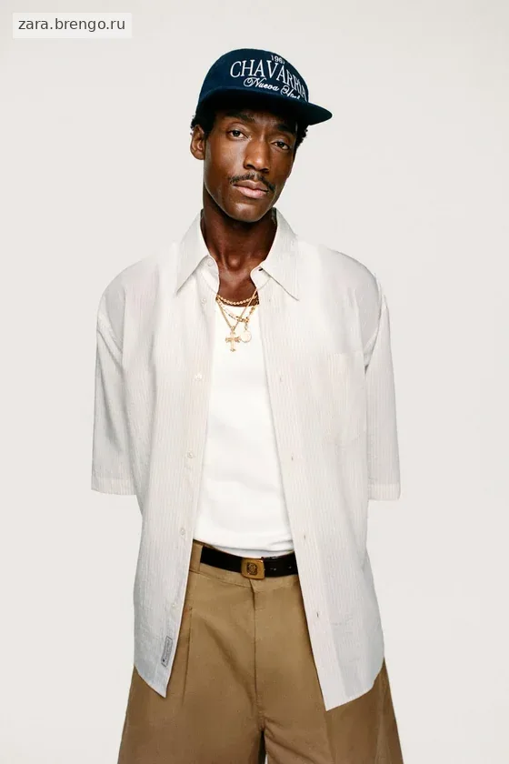Рубашка в полоску oversize willy chavarria x zara