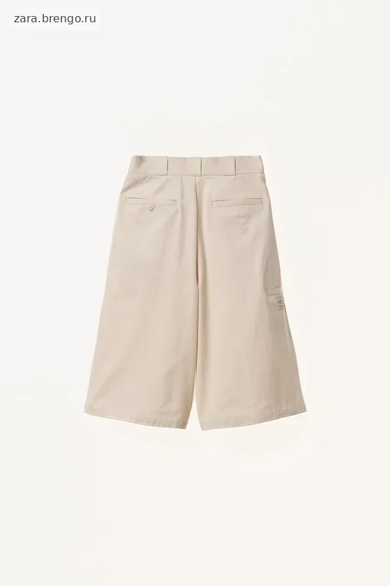 Широкие плиссированные бермуды willy chavarria x zara