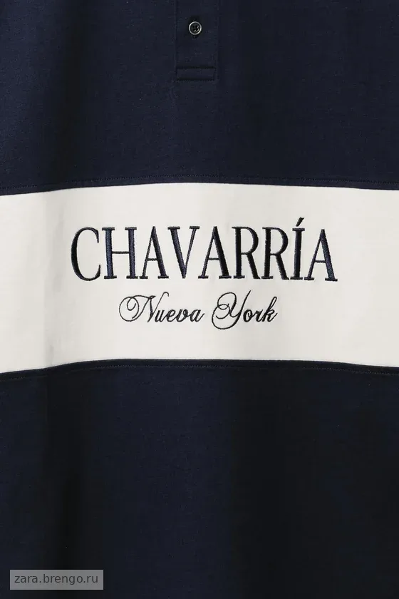 Поло с вышивкой в цветовой блок willy chavarria x zara