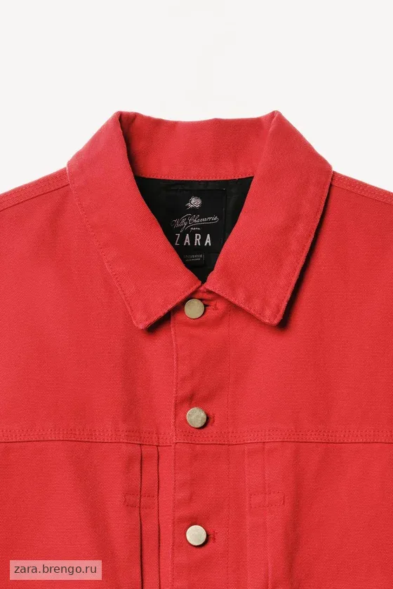 Жакет прямого кроя с отбортовками willy chavarria x zara