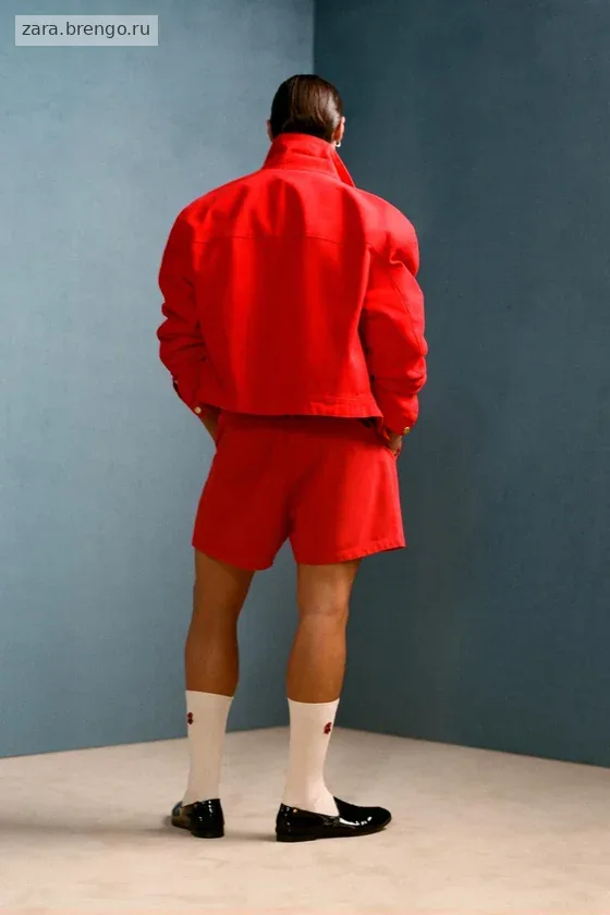Шорты-бермуды с вышитым логотипом willy chavarria x zara