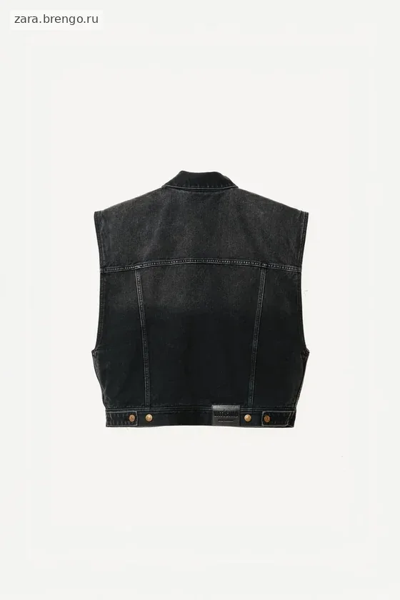 Джинсовый жилет свободного кроя willy chavarria x zara