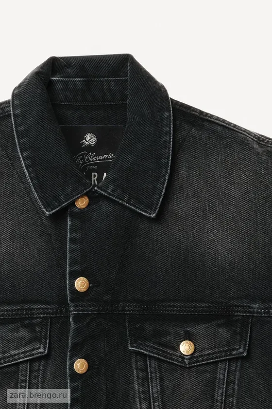 Джинсовый жилет свободного кроя willy chavarria x zara