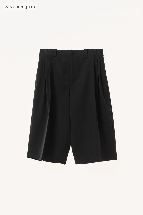 Шорты-бермуды из 100% шерсти с защипами willy chavarria x zara