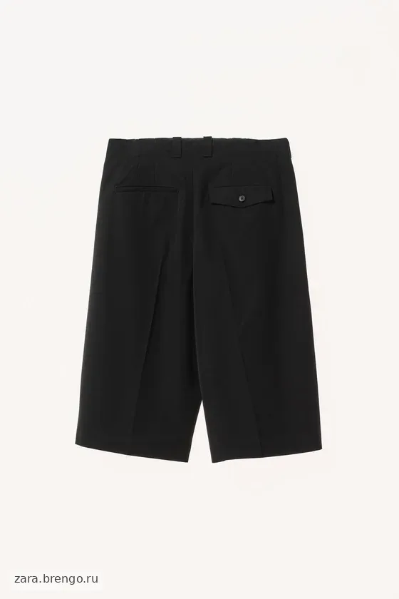 Шорты-бермуды из 100% шерсти с защипами willy chavarria x zara