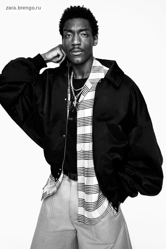 Бомбер-джакет willy chavarria x zara с увеличенными размерами