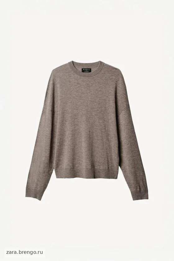 Короткий свитер из легкой шерстяной смеси willy chavarria x zara