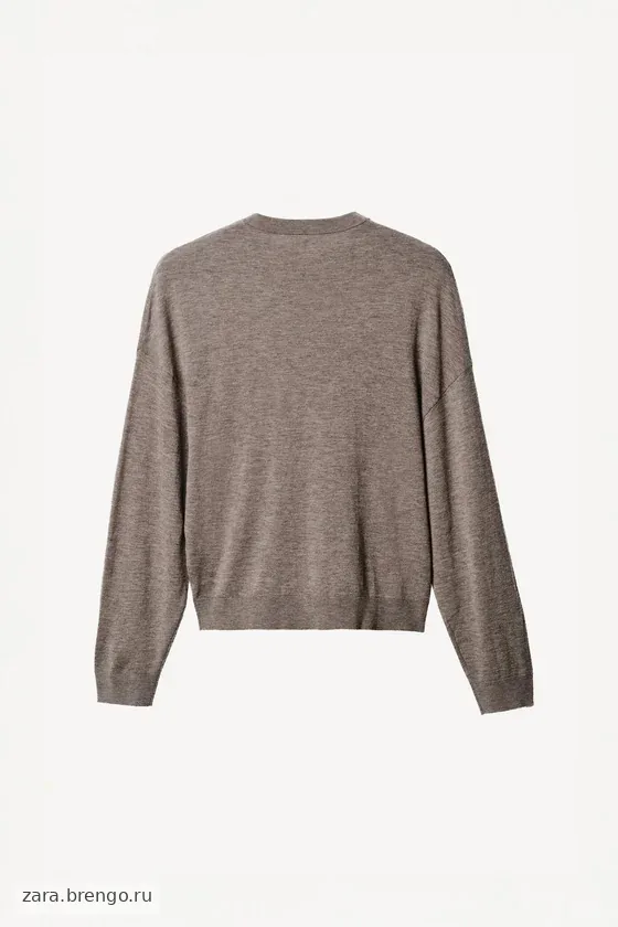 Короткий свитер из легкой шерстяной смеси willy chavarria x zara