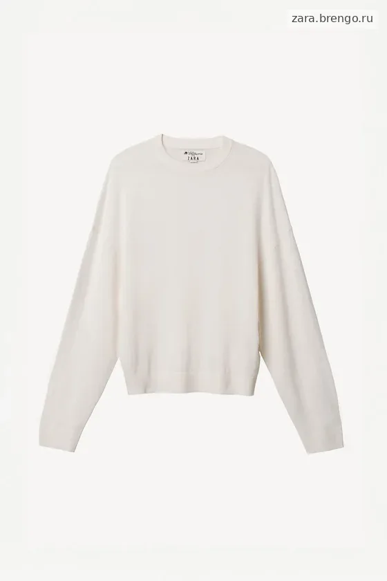 Короткий вязаный свитер из легкой шерстяной смеси willy chavarria x zara