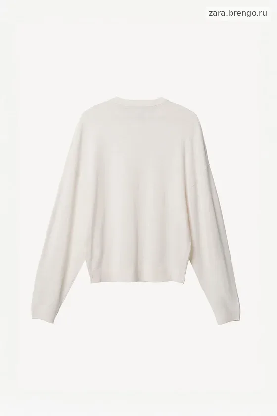 Короткий вязаный свитер из легкой шерстяной смеси willy chavarria x zara