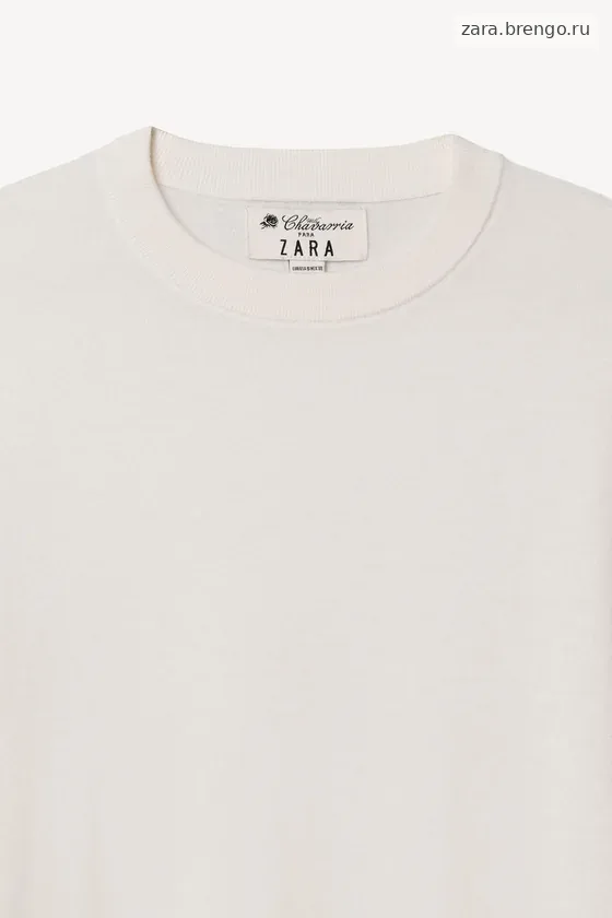 Короткий вязаный свитер из легкой шерстяной смеси willy chavarria x zara