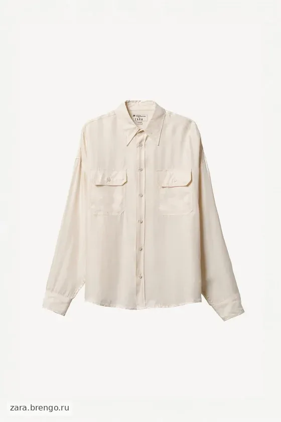 Рубашка fluid cupro - viscose willy chavarria x zara