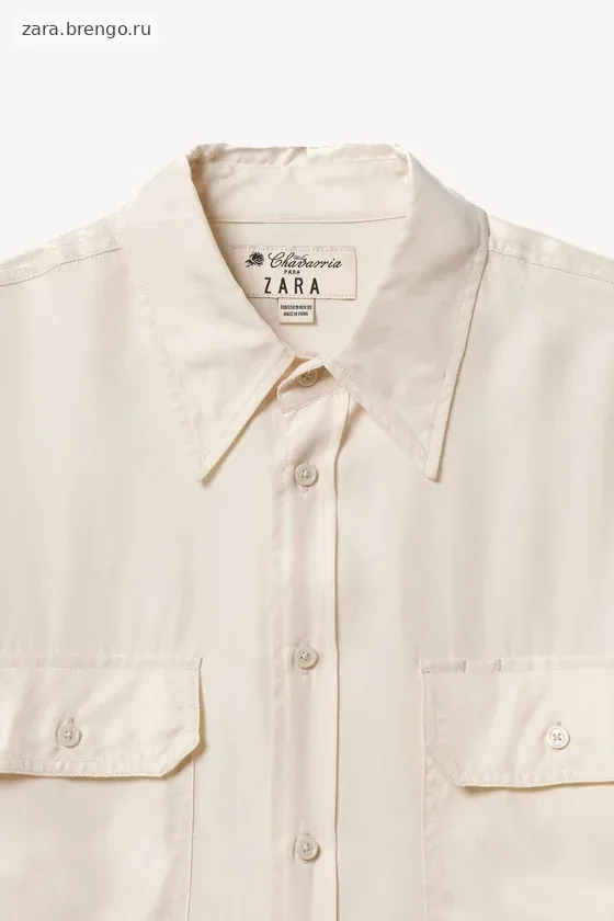 Рубашка fluid cupro - viscose willy chavarria x zara