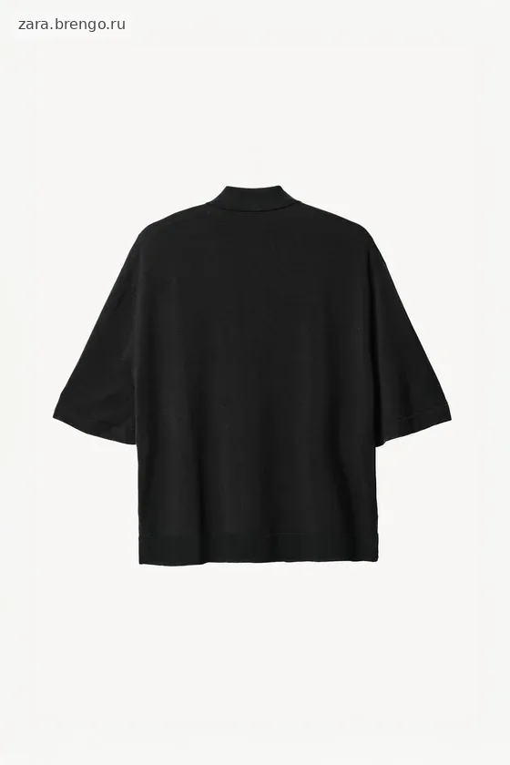 Поло из трикотажа с примесью ленселцеллюлозы willy chavarria x zara