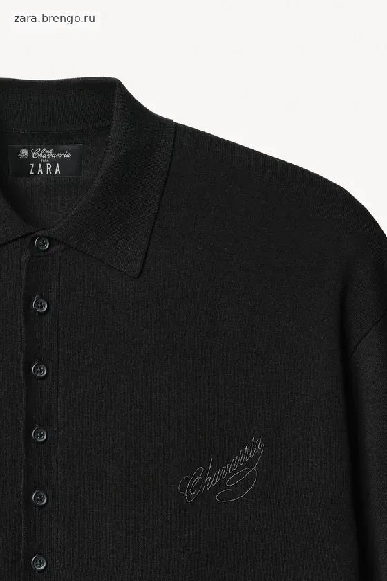 Поло из трикотажа с примесью ленселцеллюлозы willy chavarria x zara