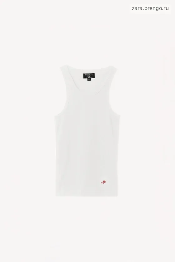 Футболка-майка rib tank top willy chavarria x zara