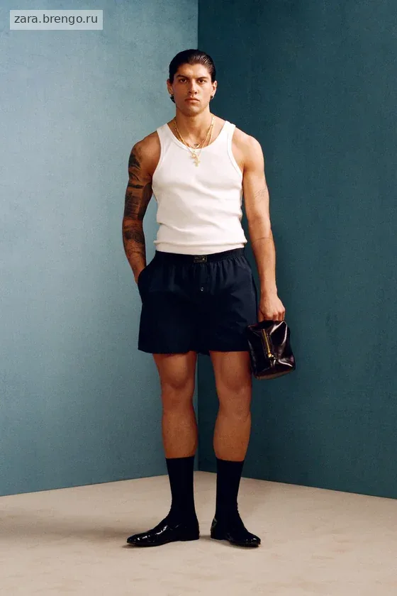 Поплиновые боксеры willy chavarria x zara