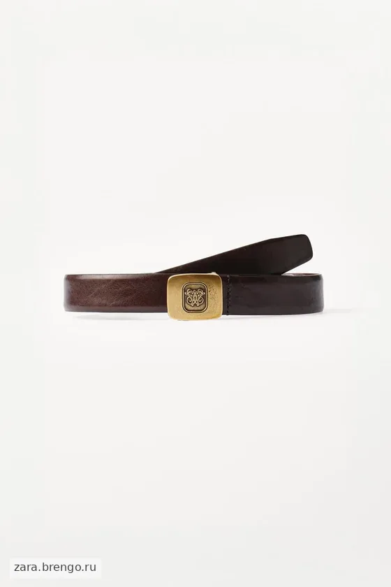 Ремень с металлической пряжкой и пластиной willy chavarria x zara