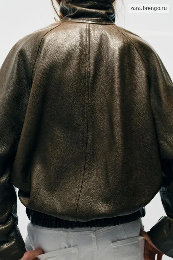 КУРТКА ОВЕРСАЙЗ ИЗ КОЖИ — коллекция Zara «ZW» лимитированная серия